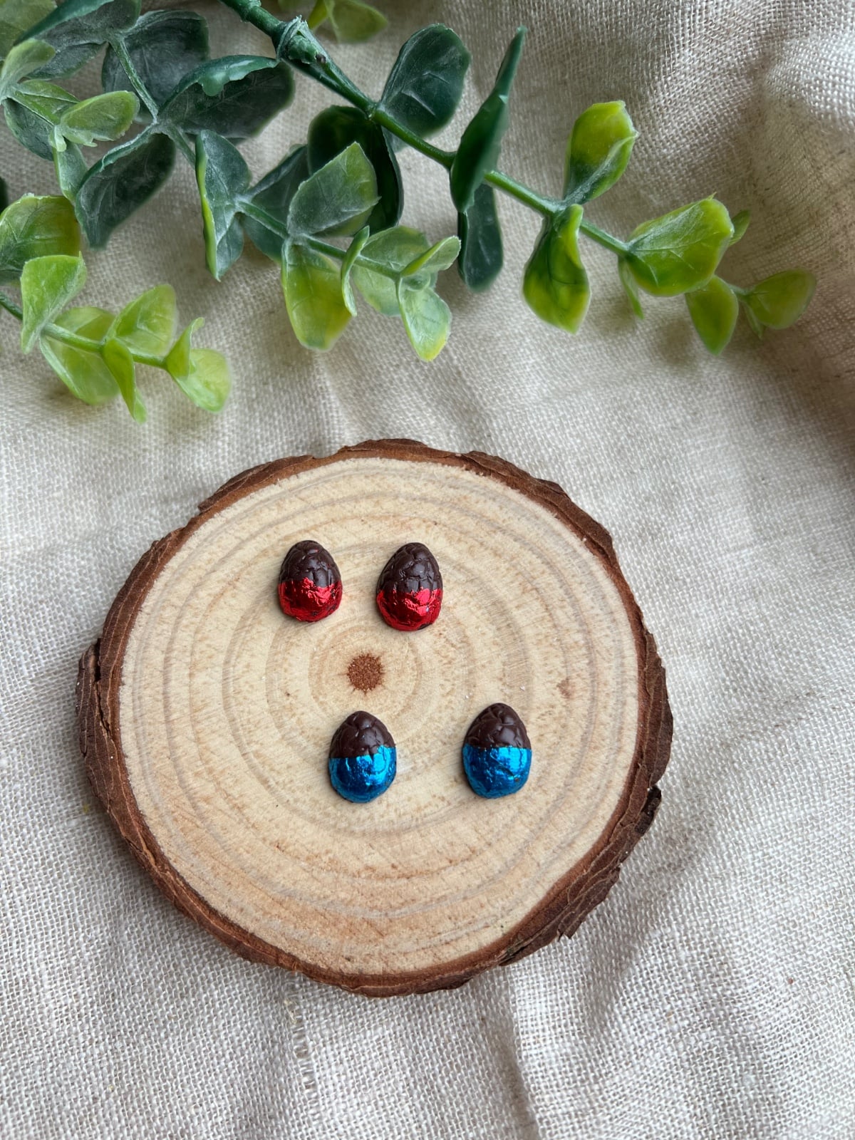 Paasei knopjes oorbellen - 122416 Paasei knopjes oorbellen