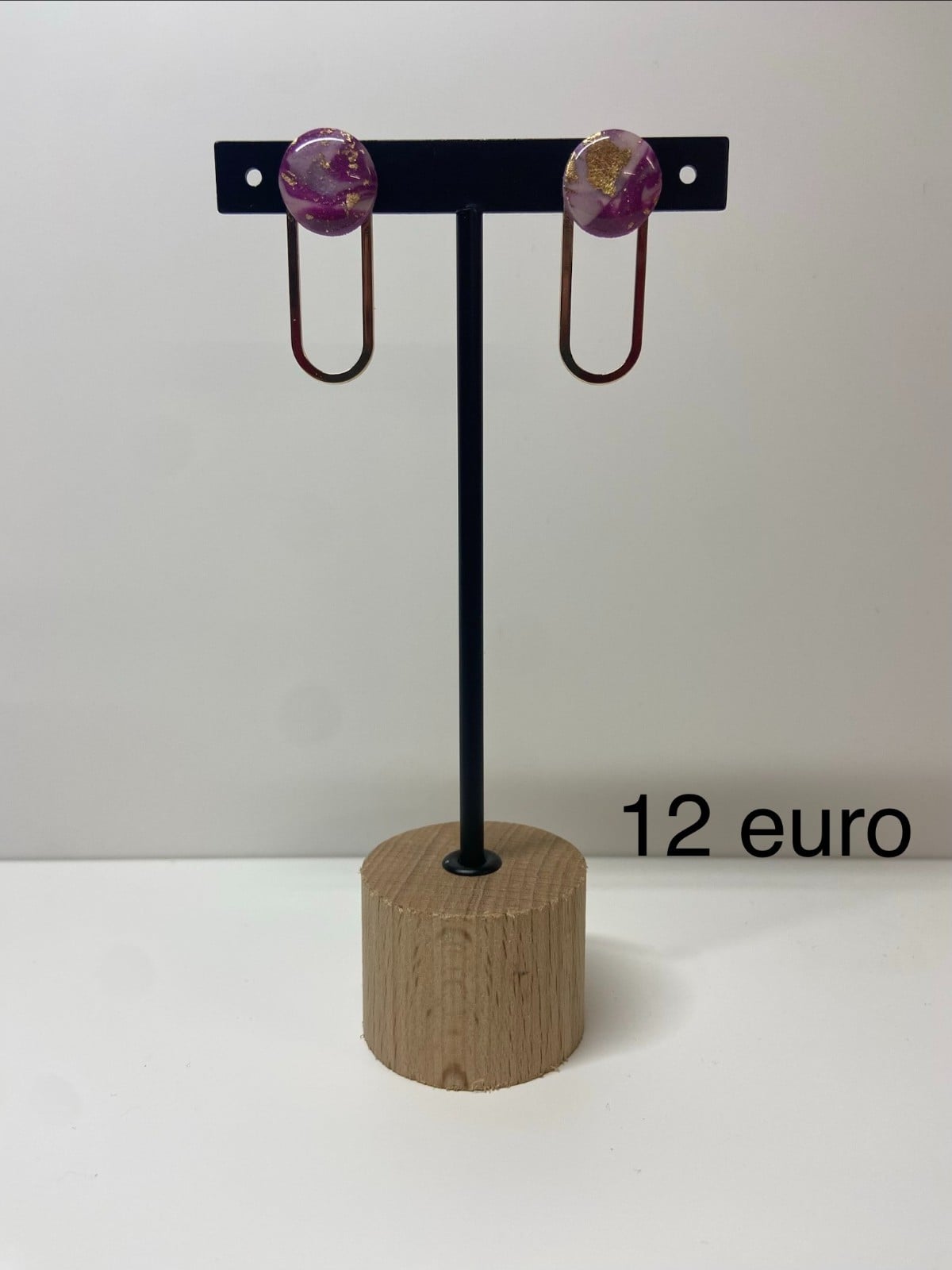 Ronde steker met/zonder hanger afgewerkt met resin