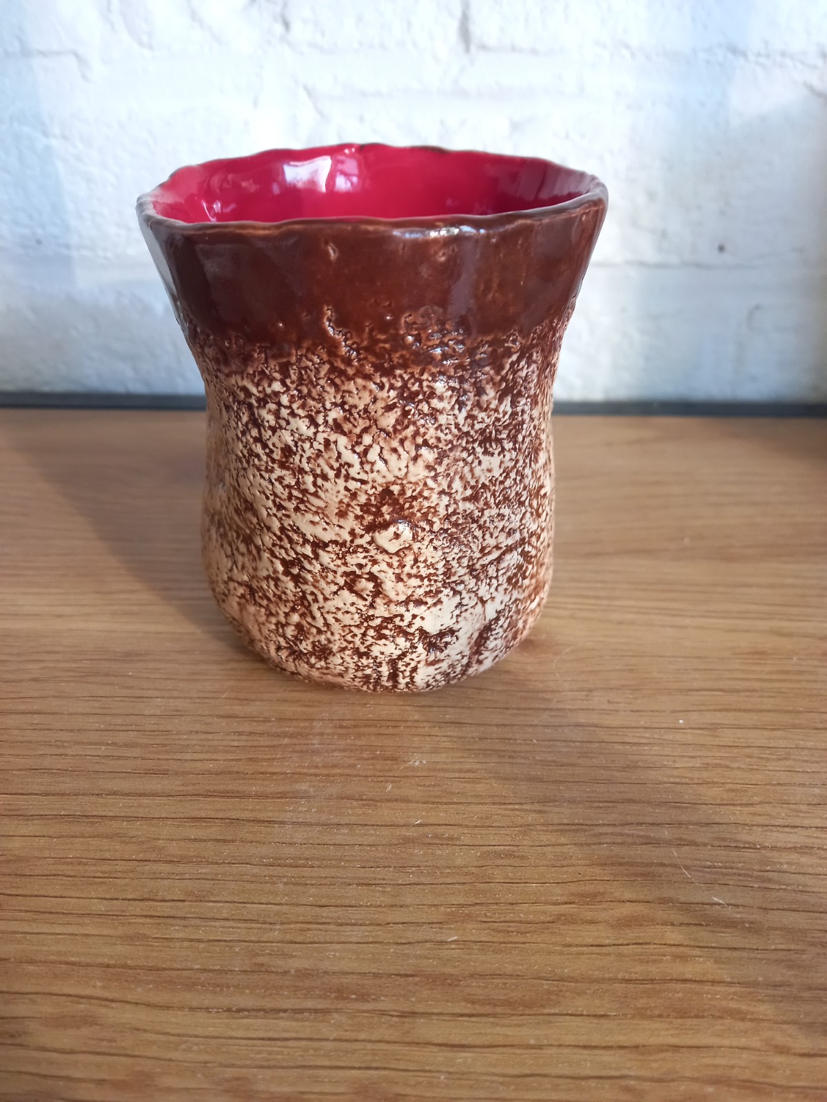 Set keramieken koffie/thee mok en schotel klaproos