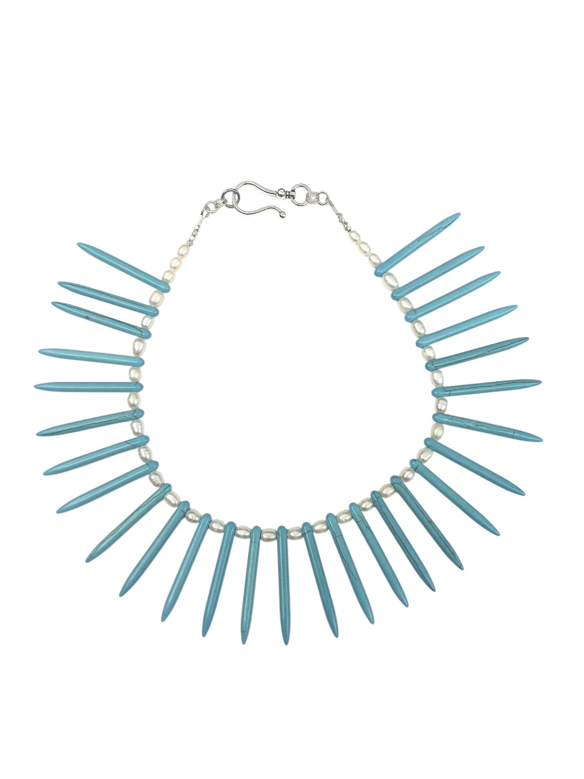 Turkoois en zoetwaterparels ketting