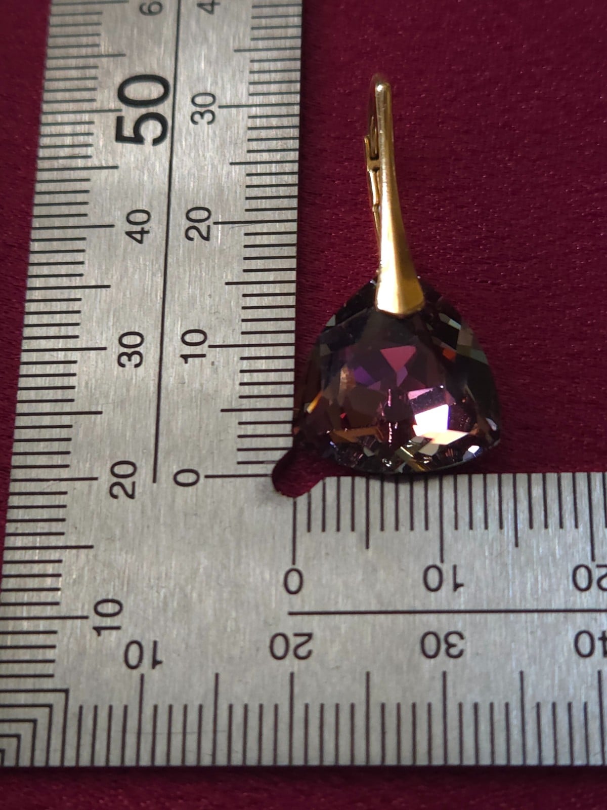 Vergulde leverback oorbellen met Oostenrijks kristal - 118142 Vergulde leverback oorbellen met Oostenrijks kristal