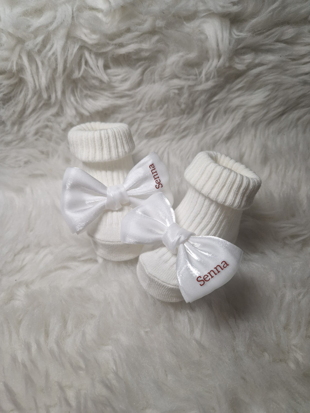 Baby sokjes met strikje - 124121 Baby sokjes met strikje