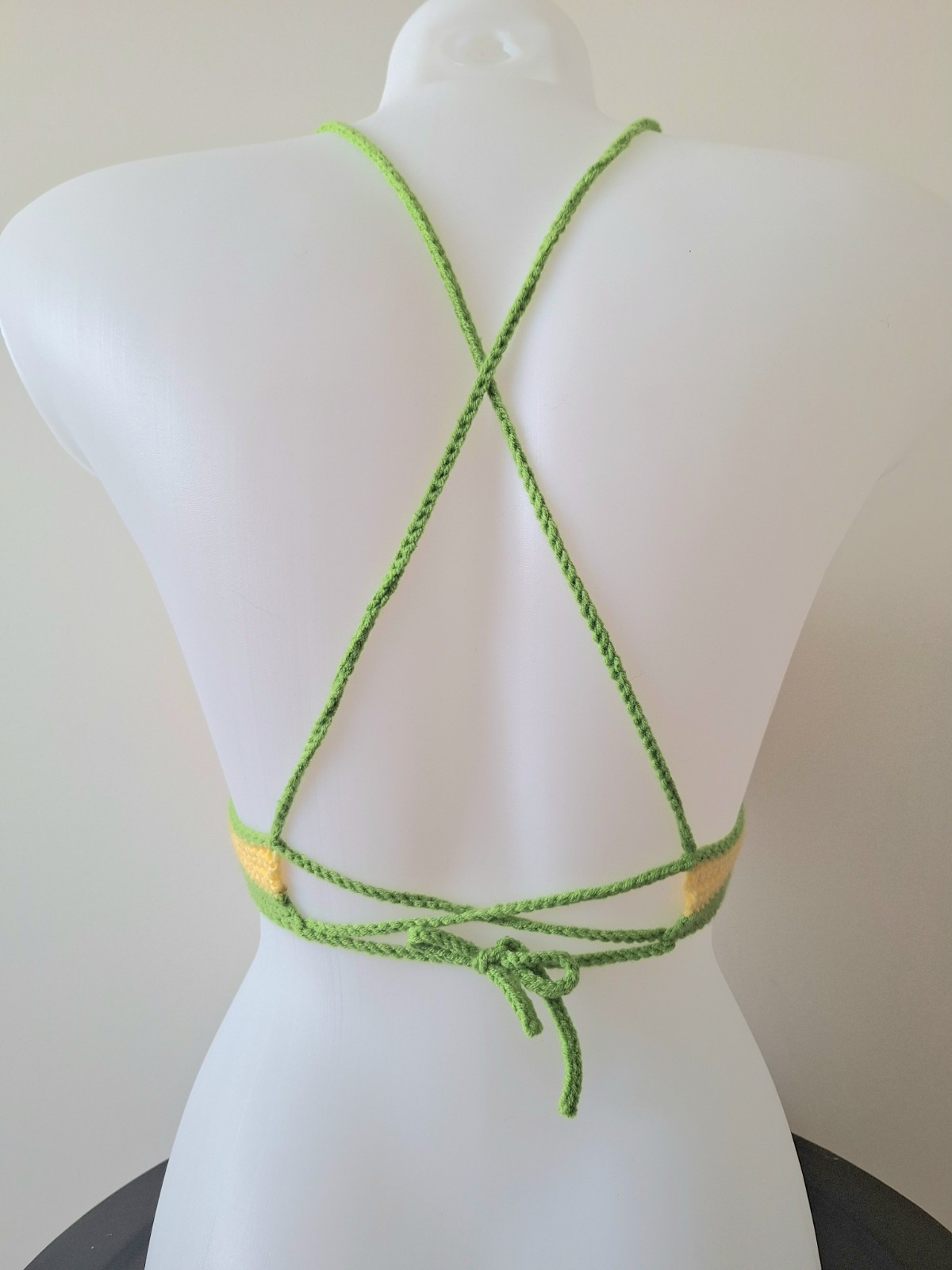 Gehaakt topje | Geel en groen