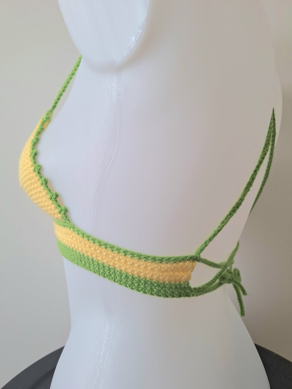 Gehaakt topje | Geel en groen