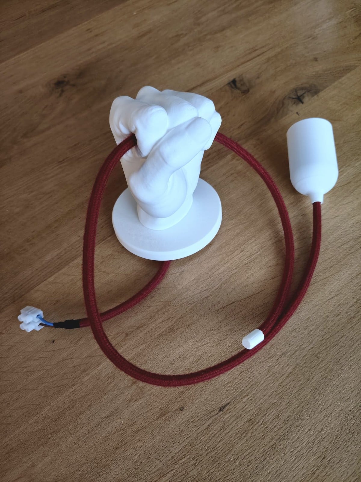 Plafondlamp in handvorm - Clutch - Bordeaux