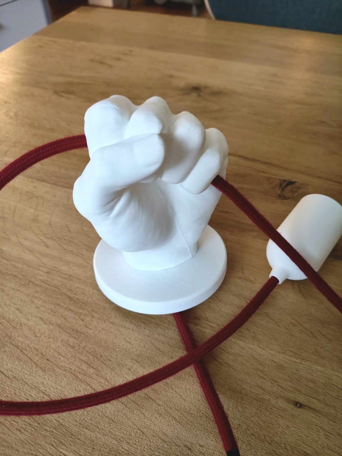 Plafondlamp in handvorm - Clutch - Bordeaux