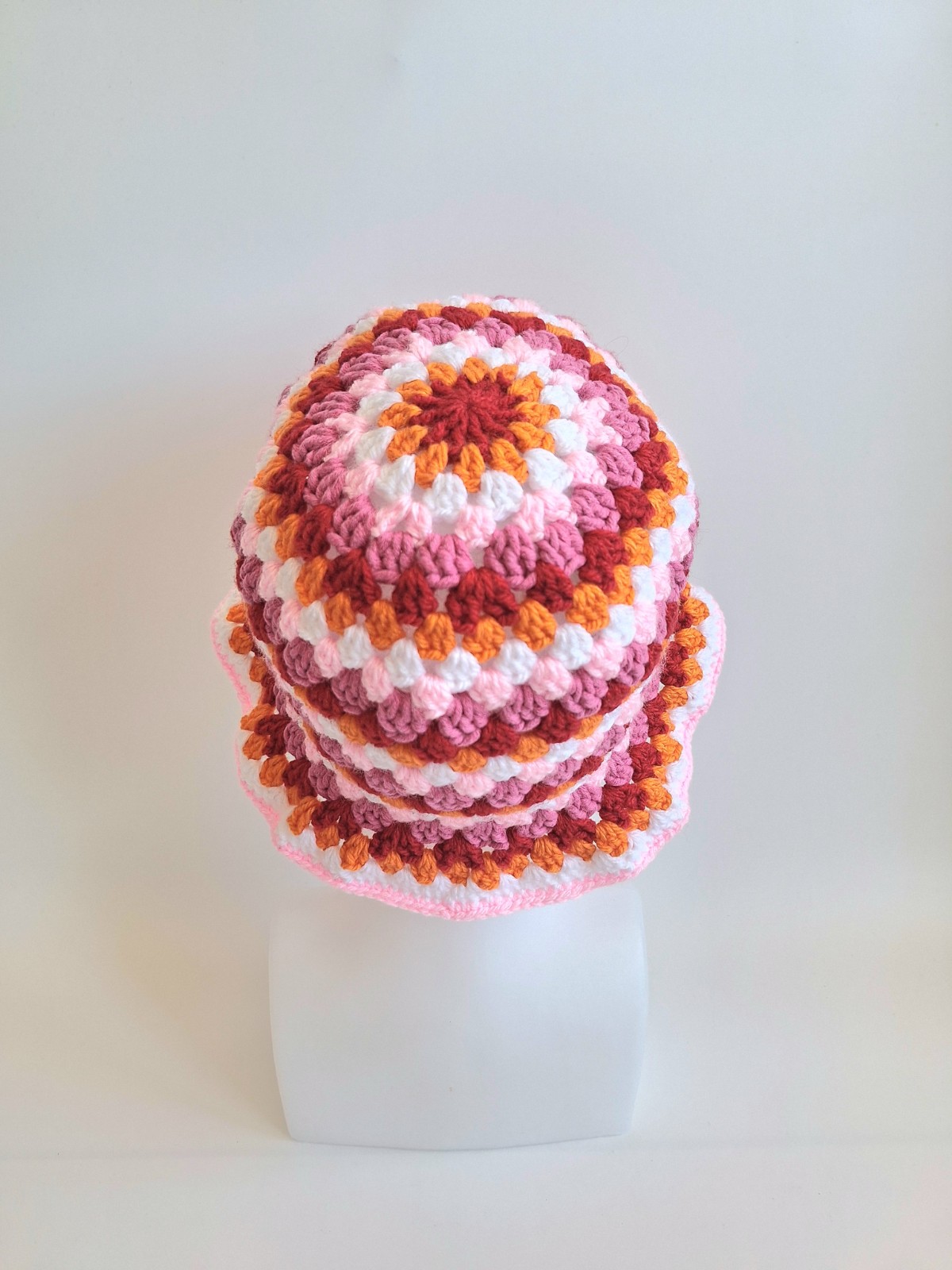 Gehaakte bucket hat | Pride lesbische vlag - 129969 Gehaakte bucket hat | Pride lesbische vlag