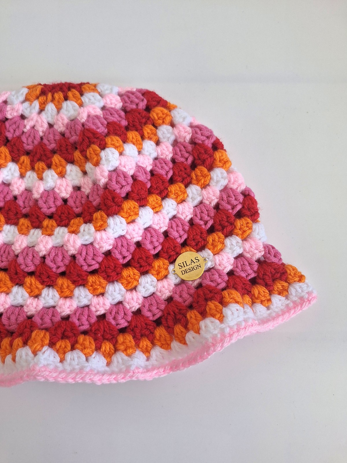 Gehaakte bucket hat | Pride lesbische vlag - 129970 Gehaakte bucket hat | Pride lesbische vlag