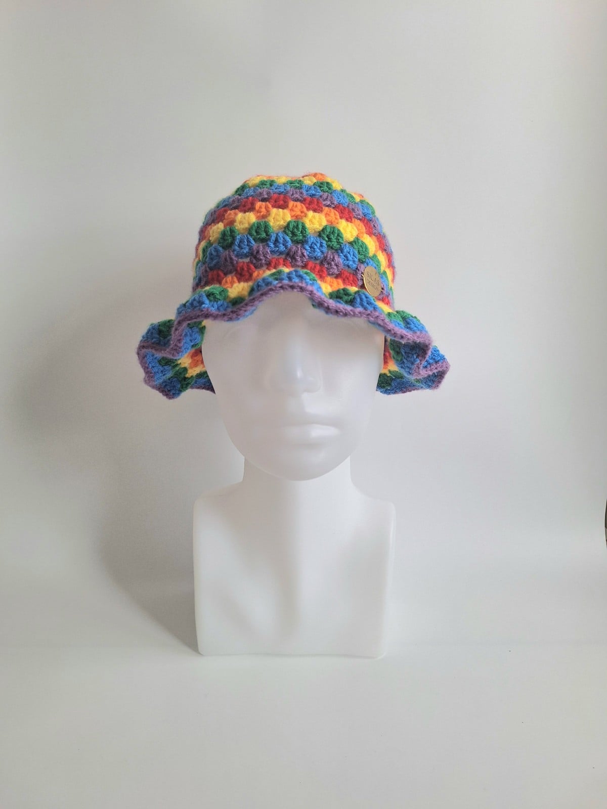 Gehaakte bucket hat | Pride regenboog vlag
