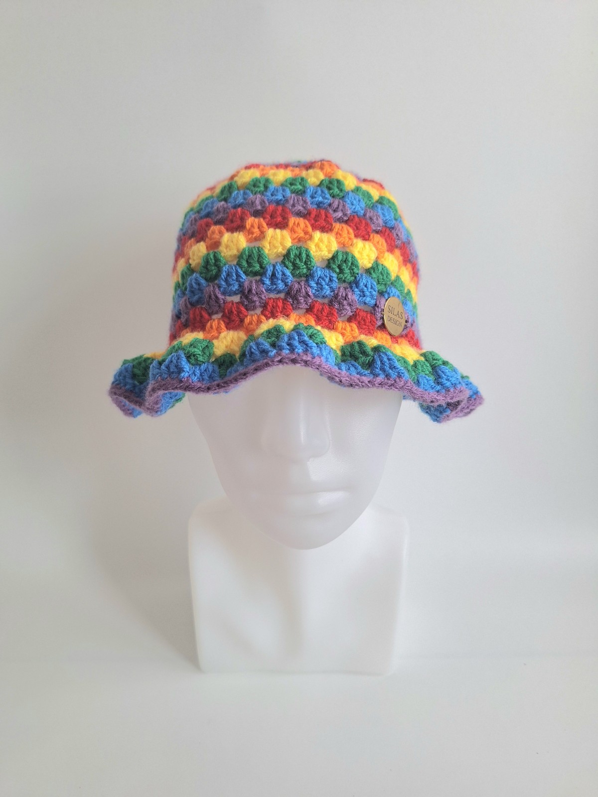 Gehaakte bucket hat | Pride regenboog vlag