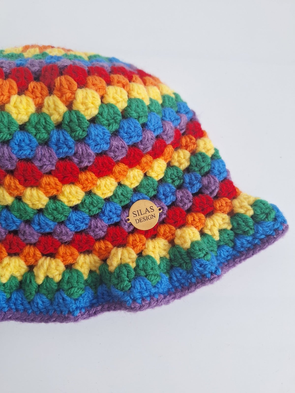 Gehaakte bucket hat | Pride regenboog vlag