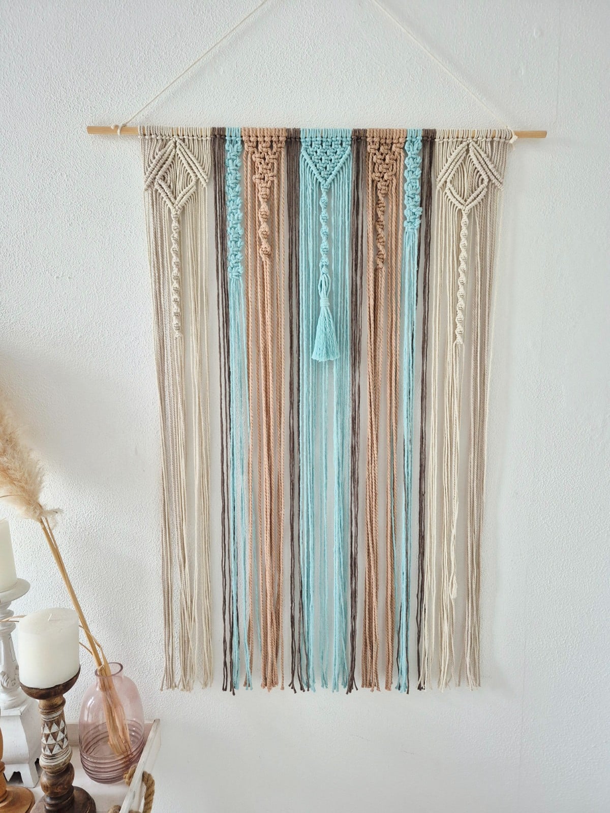 Groot wandkleed! - 128144 Groot macrame wandkleed!