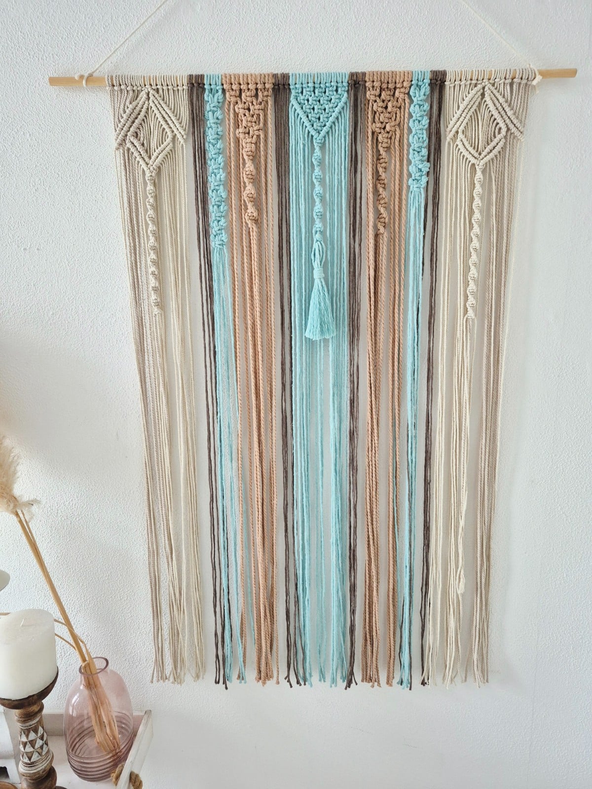 Groot wandkleed! - 128145 Groot macrame wandkleed!