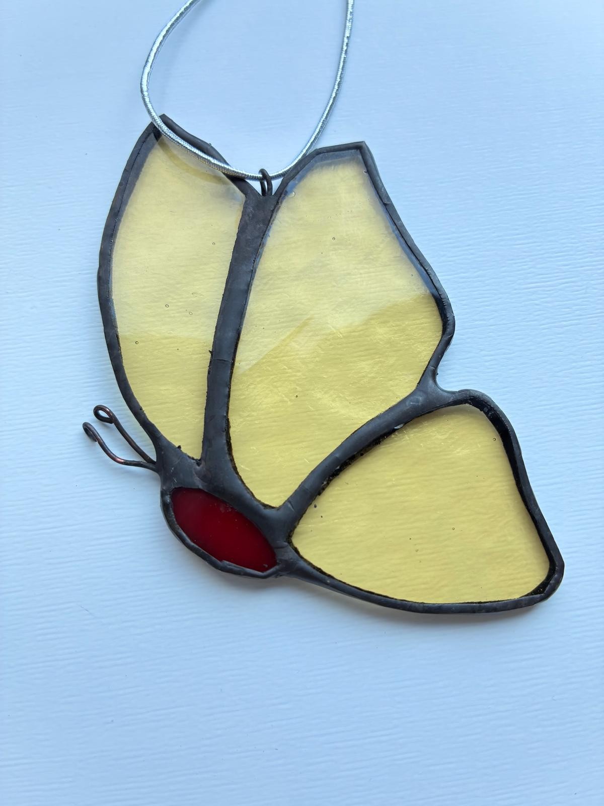 Handgemaakte raamhanger | Vlinder | Suncatcher | Tiffany-techniek | glas-in-lood