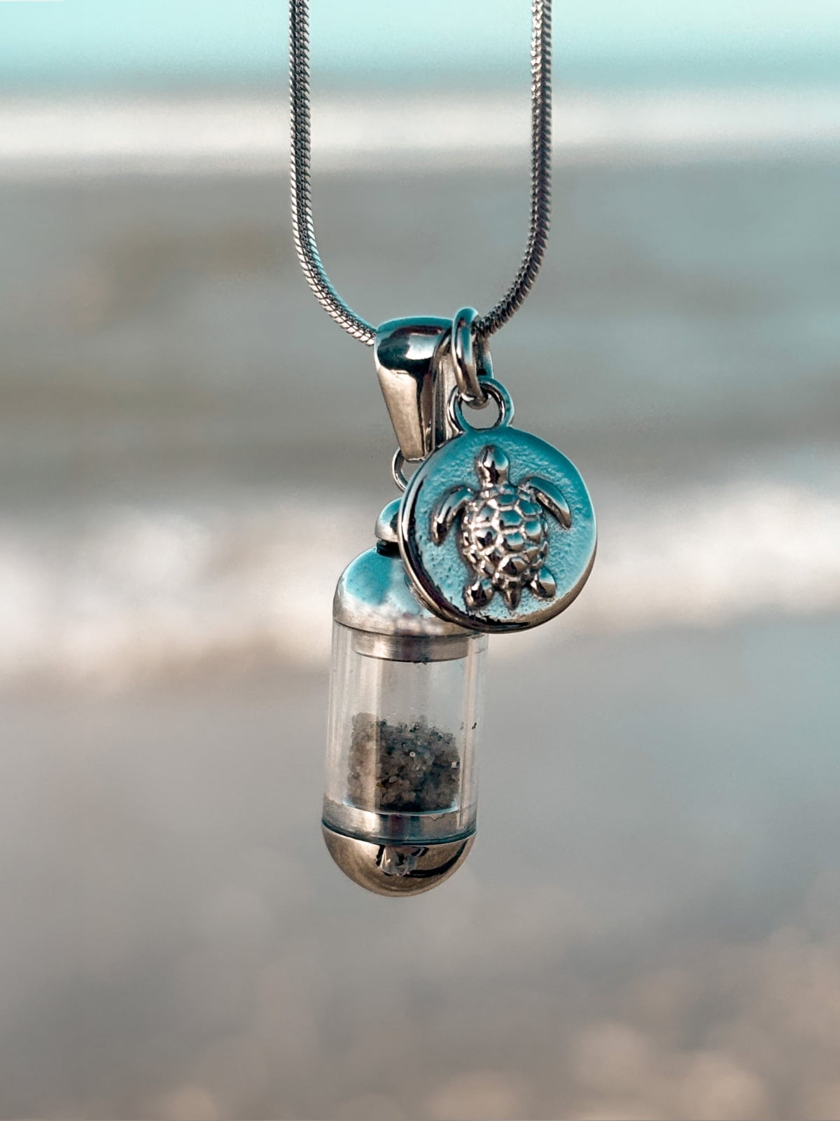 Laguna Beach Pendant Zeester & Schildpad Zilver - 129021 Laguna Beach Pendant Zeester & Schildpad Zilver