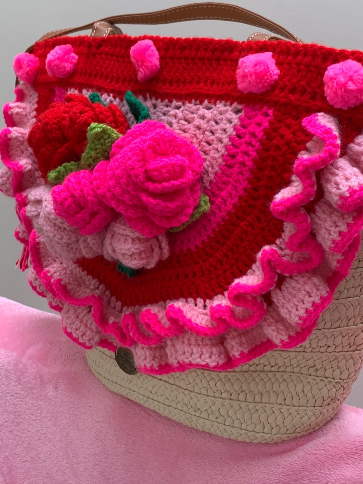 Mand/Tas. De Spanisch rose
