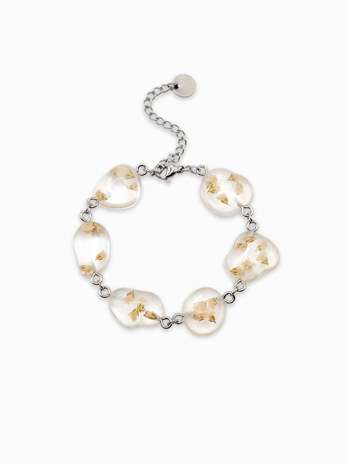 Armband met Steenvormige Hangers Gevuld met Echt Gipskruid (The Class… - 132672 Armband met Steenvormige Hangers Gevuld met Echt Gipskruid (The Classics)