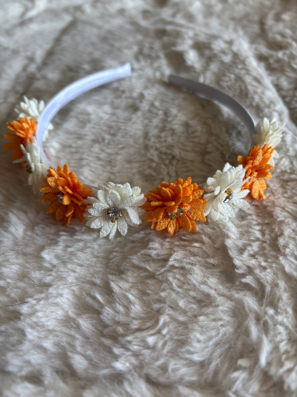 Diadeem met bloemetjes Koningsdag