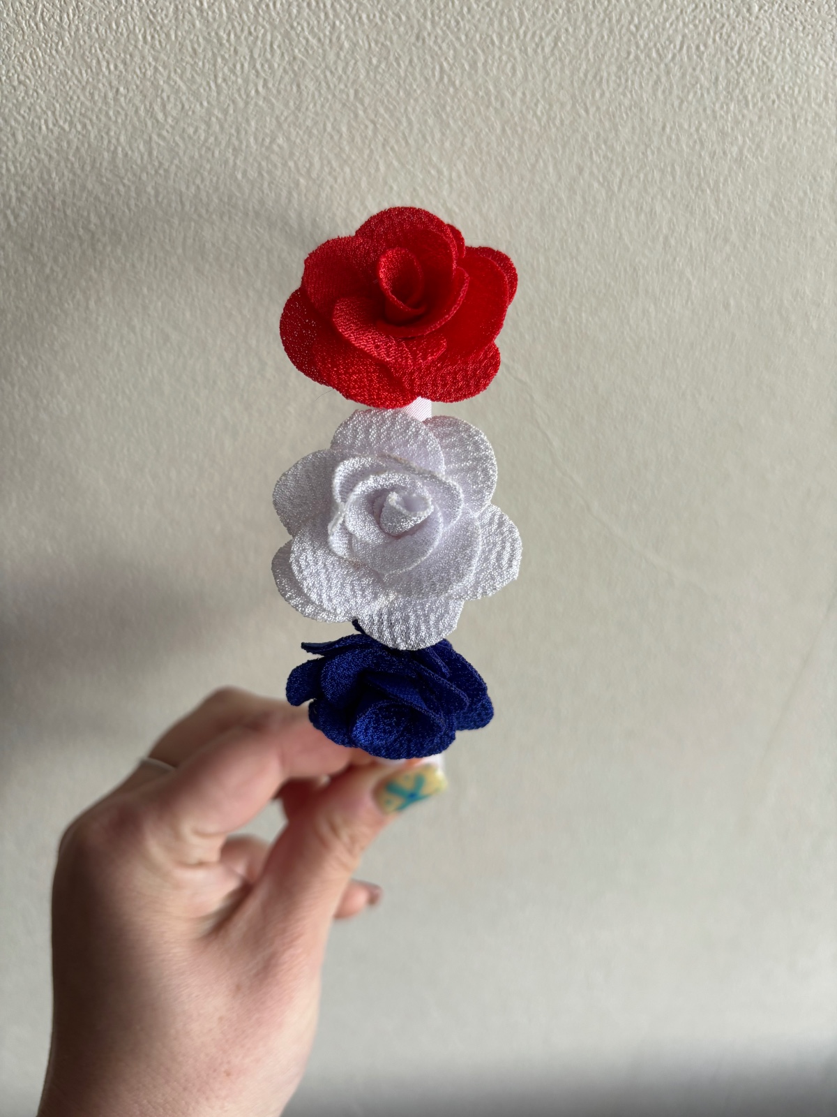 Diadeem met roosjes (Koningsdag)