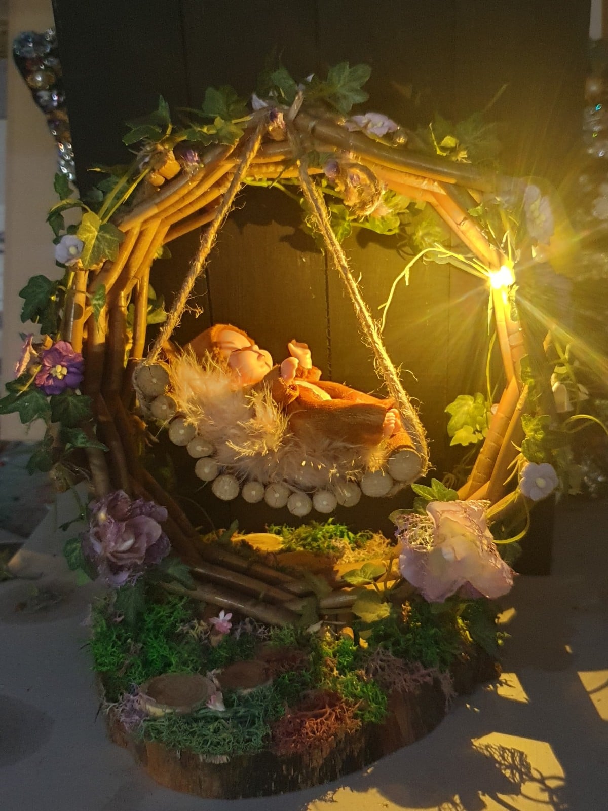 Dreamy Fairy Baby – Handgemaakte Sfeerlamp | Fairy Lamp met Elfje
