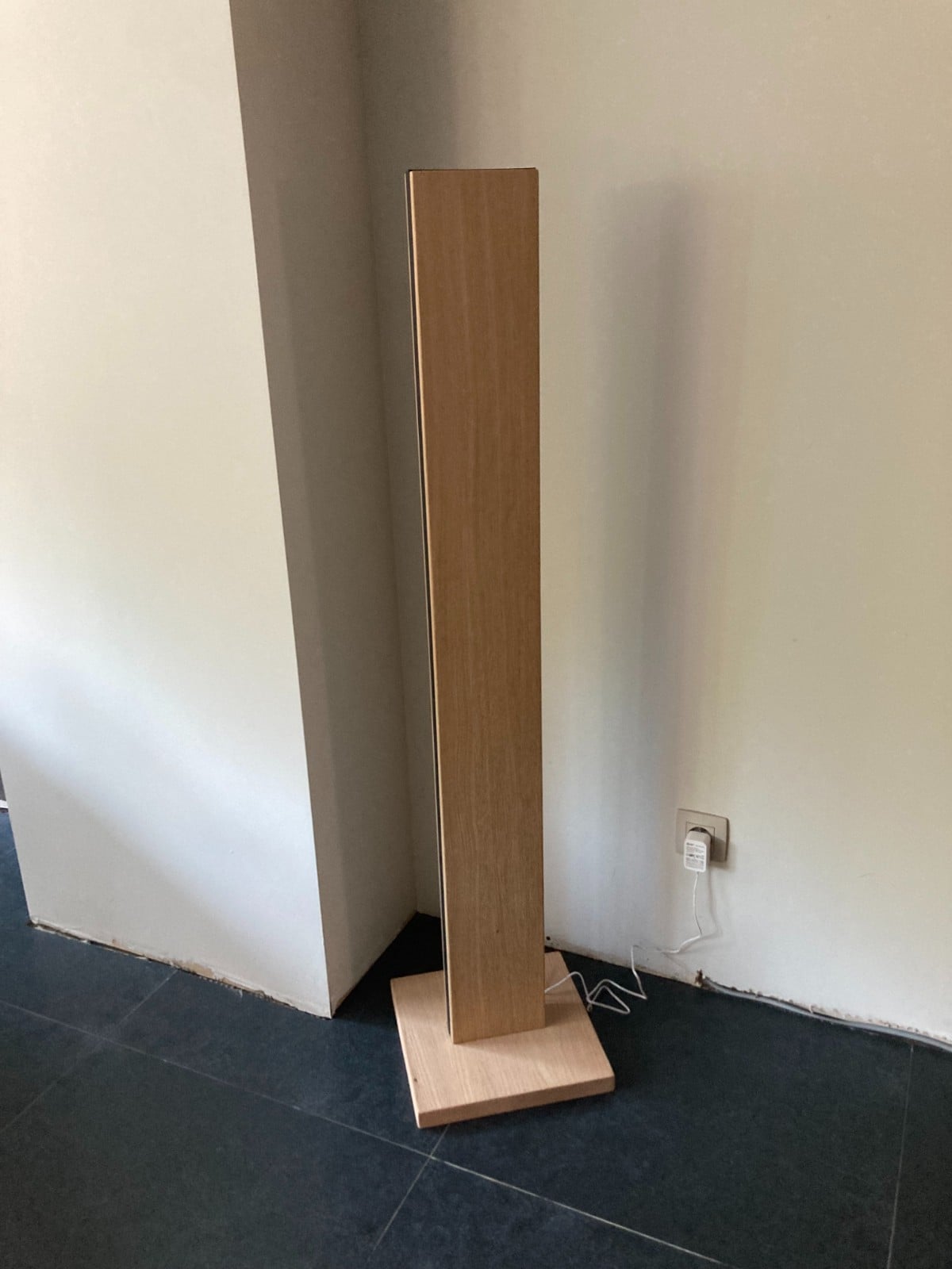 eikenhout vloer led lamp - 135255 eikenhout vloer led lamp