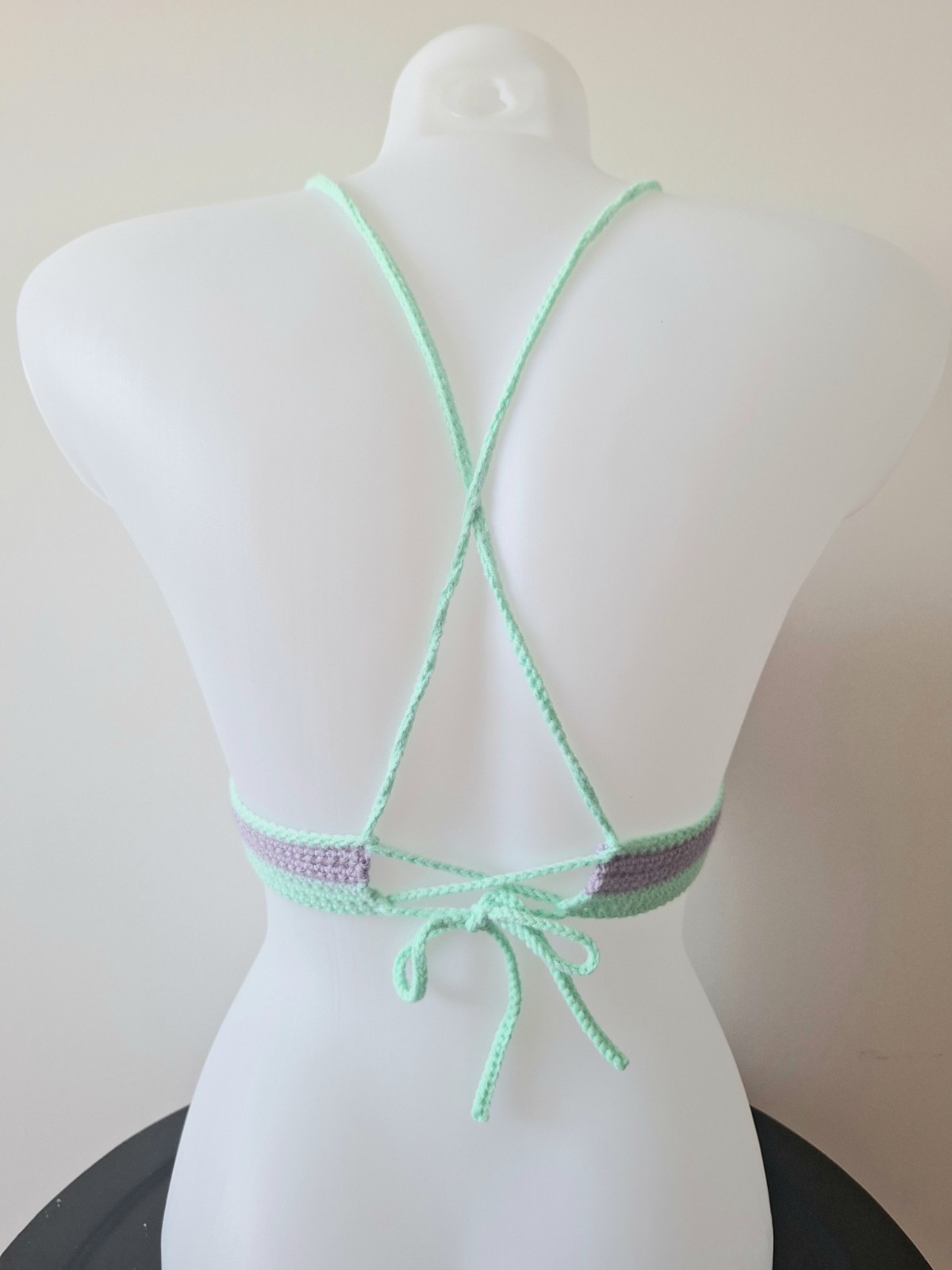 Gehaakt topje | Lila en mintgroen - 135525 Gehaakt topje | Lila en mintgroen