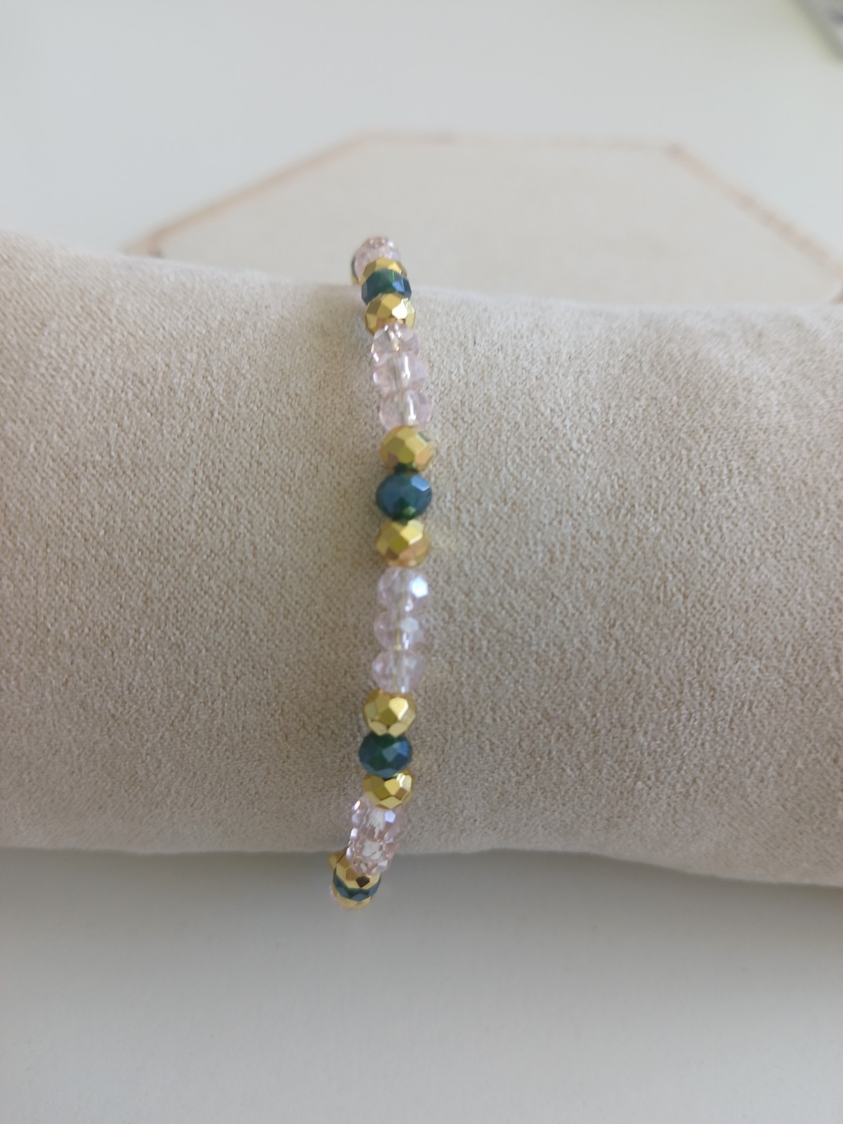 Handgemaakte Sieradenset met Facetkralen – Ketting en Armband Set voor Dames