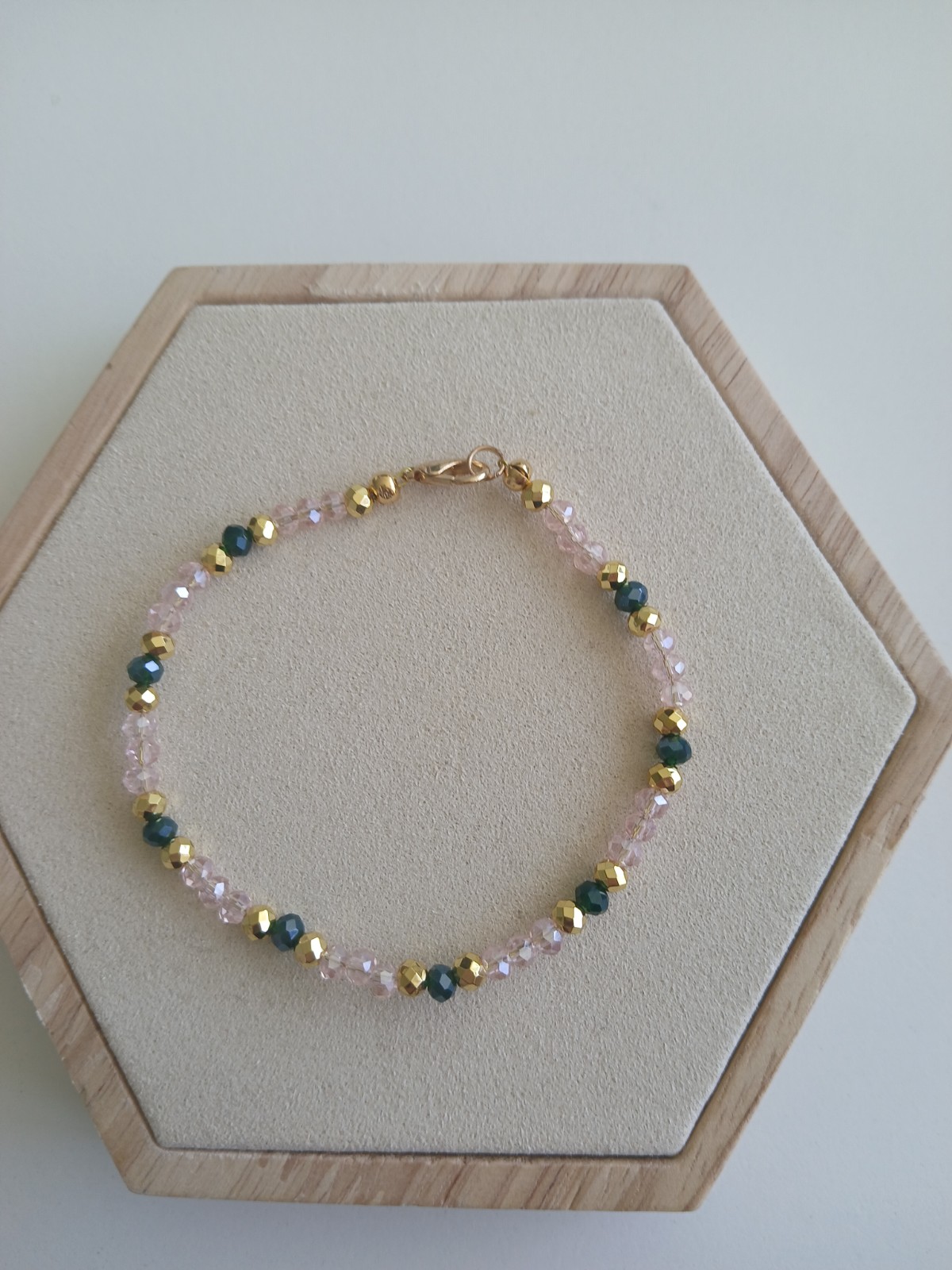 Handgemaakte Sieradenset met Facetkralen – Ketting en Armband Set voor Dames