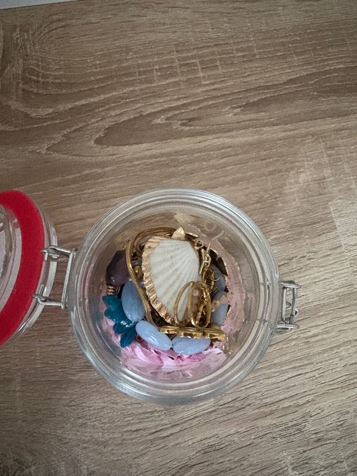 Jewelry Jar – Handgemaakte Stainless Steel Sieraden | Verrassingspot met Gouden Sieraden