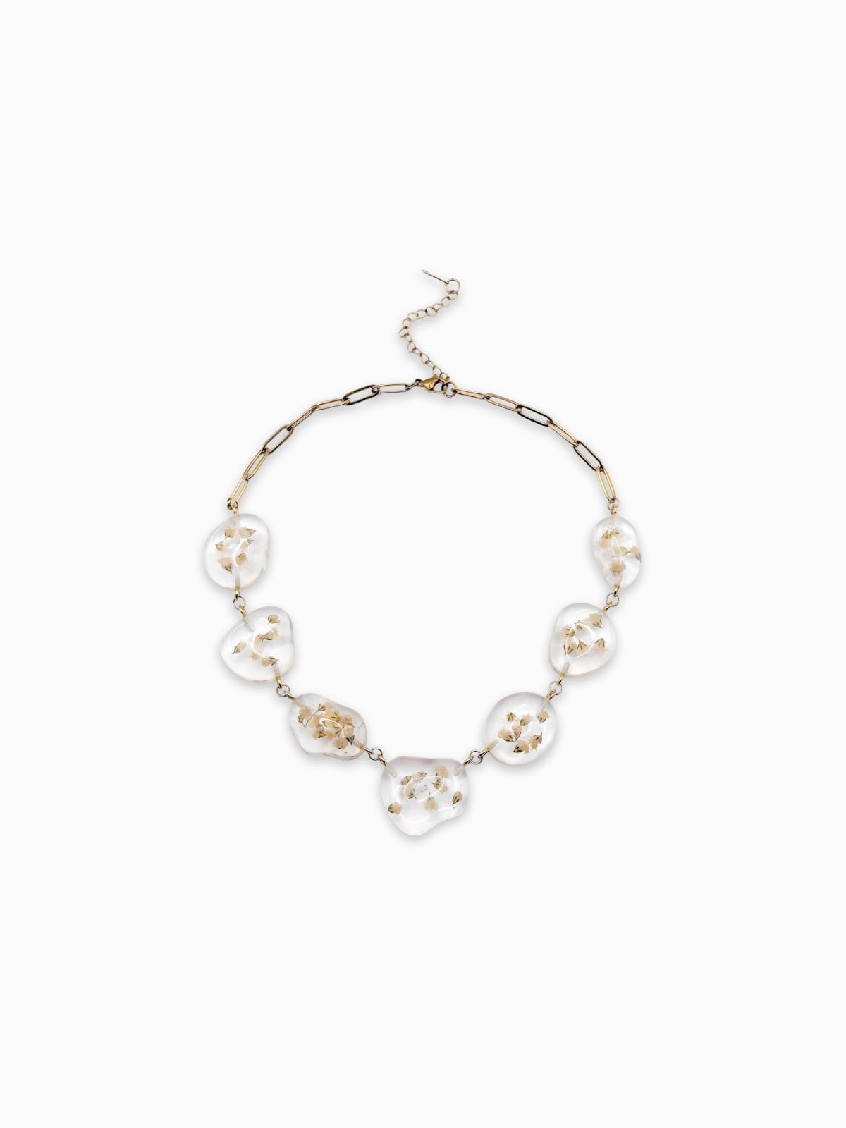 Ketting met Stenen Gevuld met Echt Gipskruid (The Classics) - 132675 Ketting met Stenen Gevuld met Echt Gipskruid (The Classics)