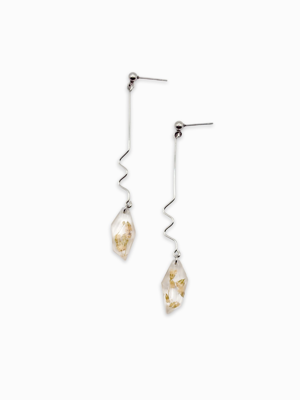 Lange Sierlijke Facethanger Oorbellen Met Hangers Gevuld met Echt Gip… - 132660 Lange Sierlijke Facethanger Oorbellen Met Hangers Gevuld met Echt Gipskruid (The Classics)