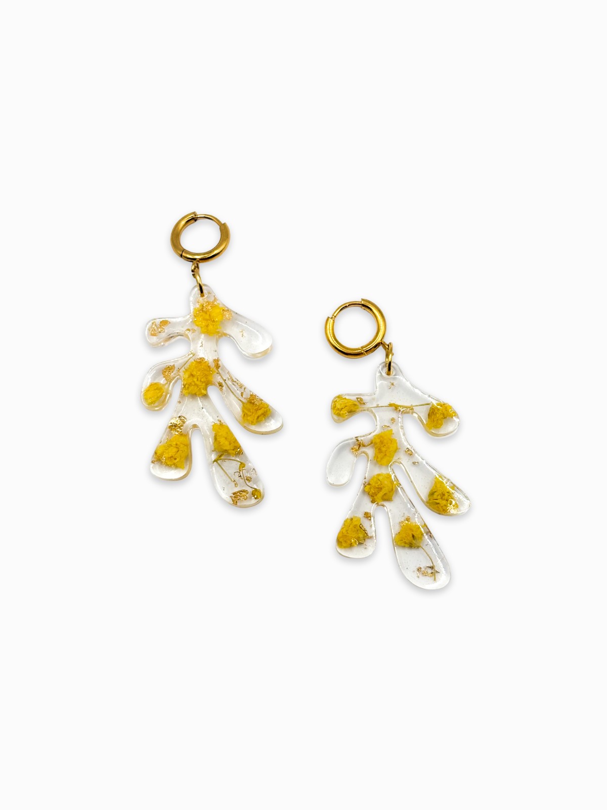 Organische Oorbellen met Echte Bloemen uit Amsterdam (Limoncello Roma… - 132715 Organische Oorbellen met Echte Bloemen uit Amsterdam (Limoncello Romance)