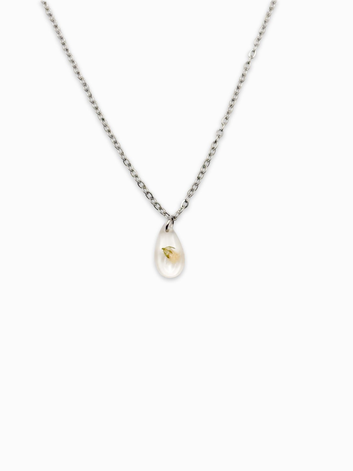 Subtiele Ketting met Mini Hanger Gevuld met Echt Gipskruid (The Classics)