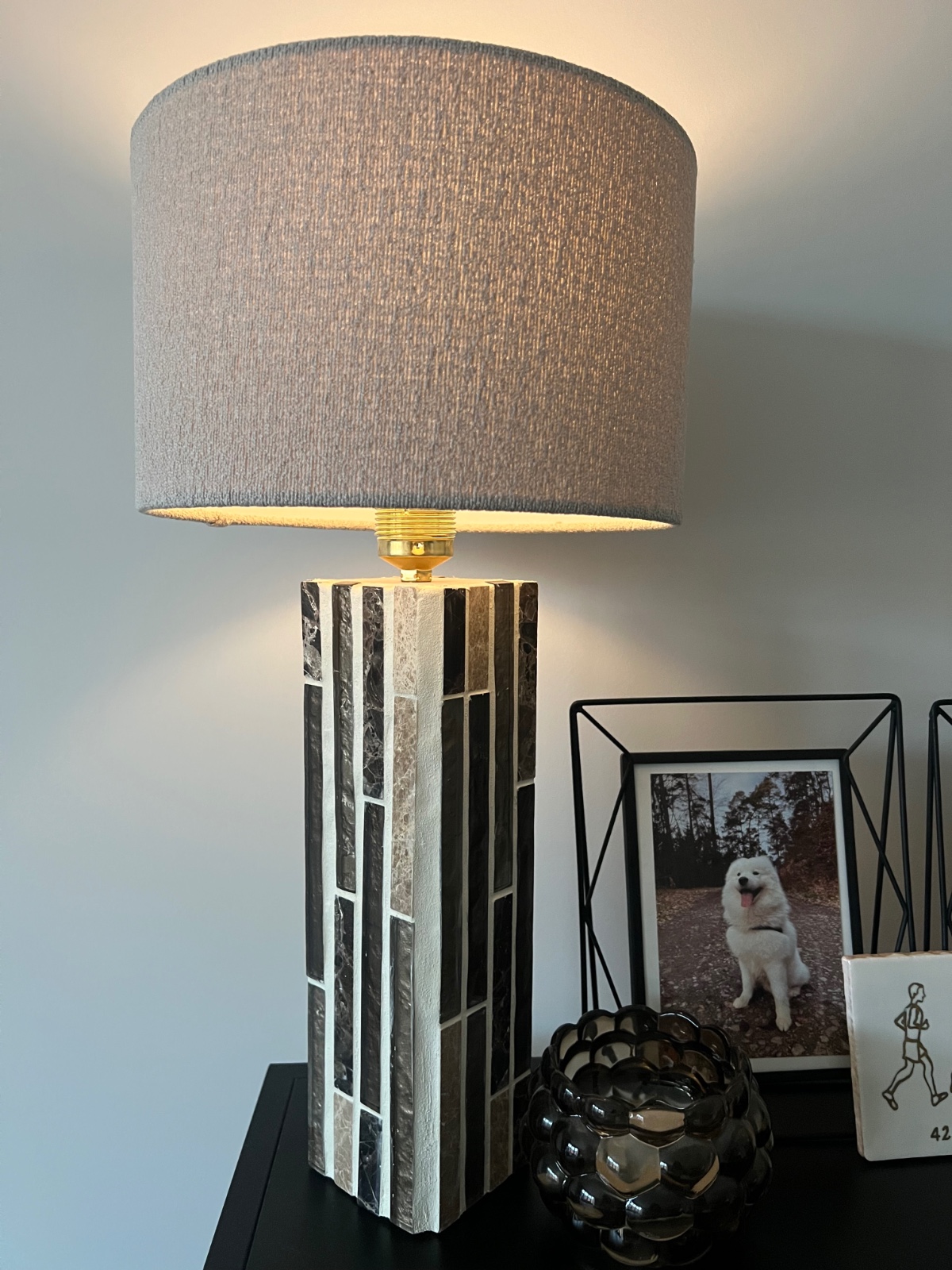 Unieke handgemaakte lampvoet - beige/bruin - 134528 Unieke handgemaakte lampvoet - beige/bruin