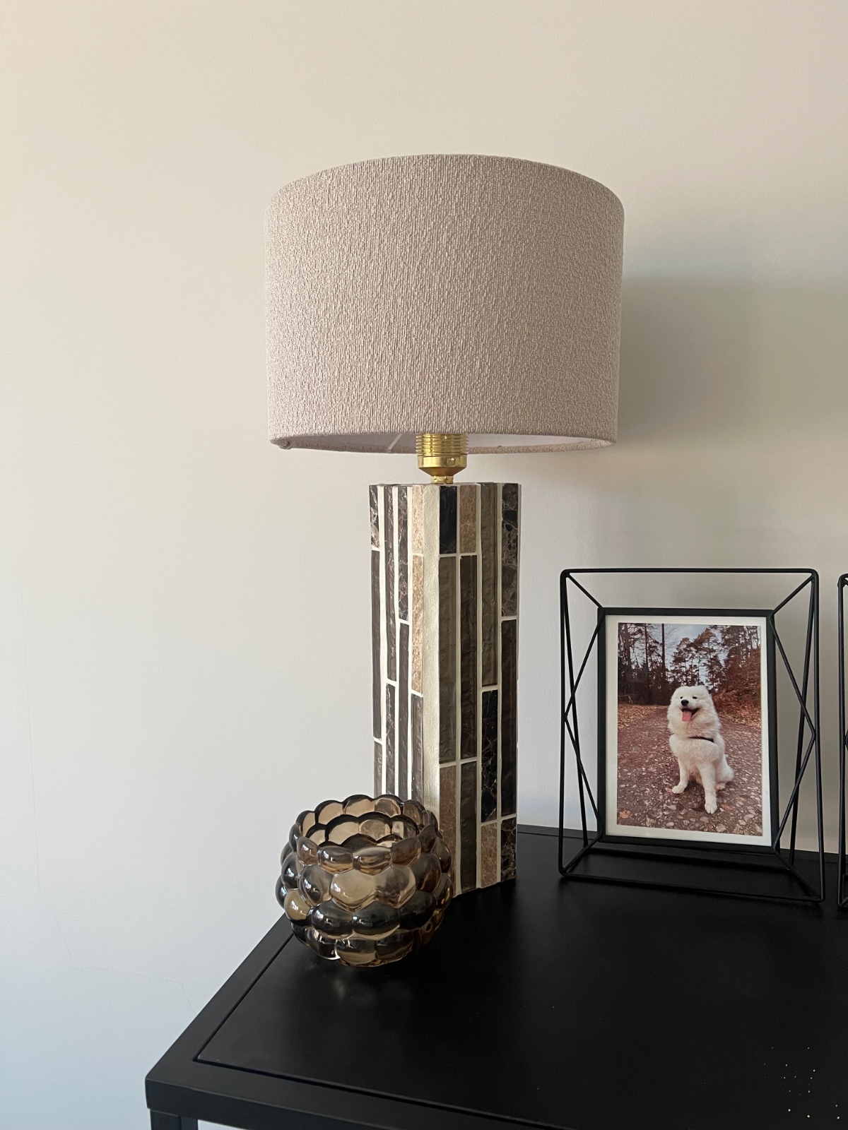 Unieke handgemaakte lampvoet - beige/bruin - 134529 Unieke handgemaakte lampvoet - beige/bruin