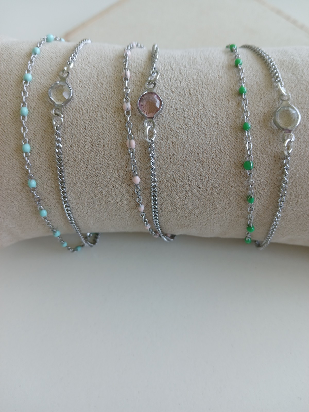 Zilverkleurige Dubbele Armband met Bedel – Verstelbare Layered Armband voor Dames