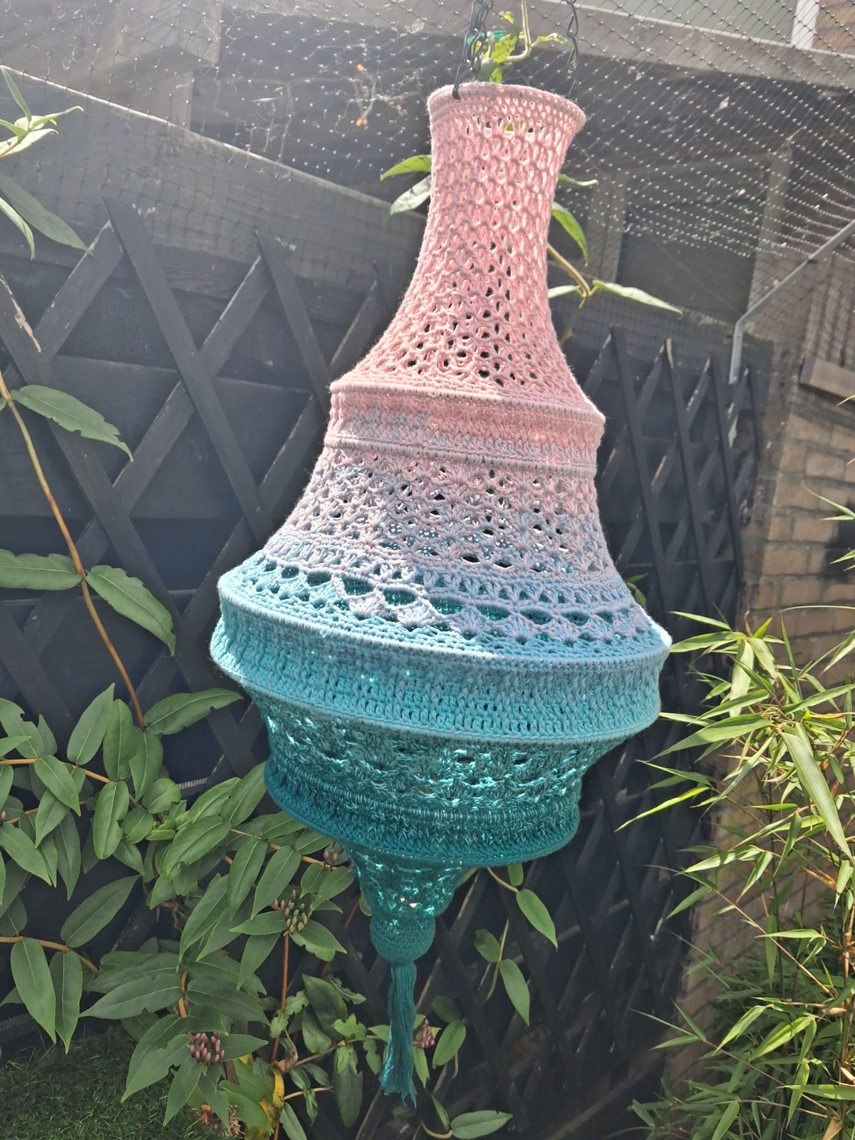 Decoratieve gehaakte lamp - 140542 Decoratieve gehaakte lamp