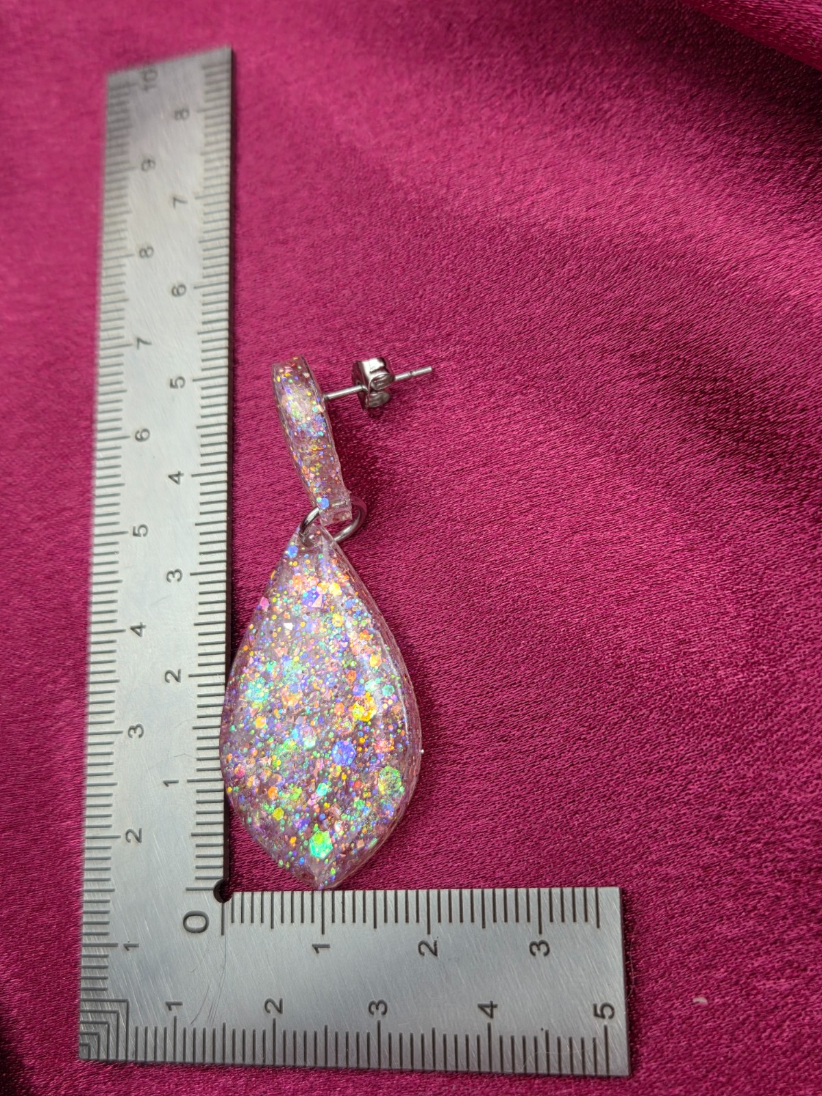 Epoxy oorbellen 'subtiel'