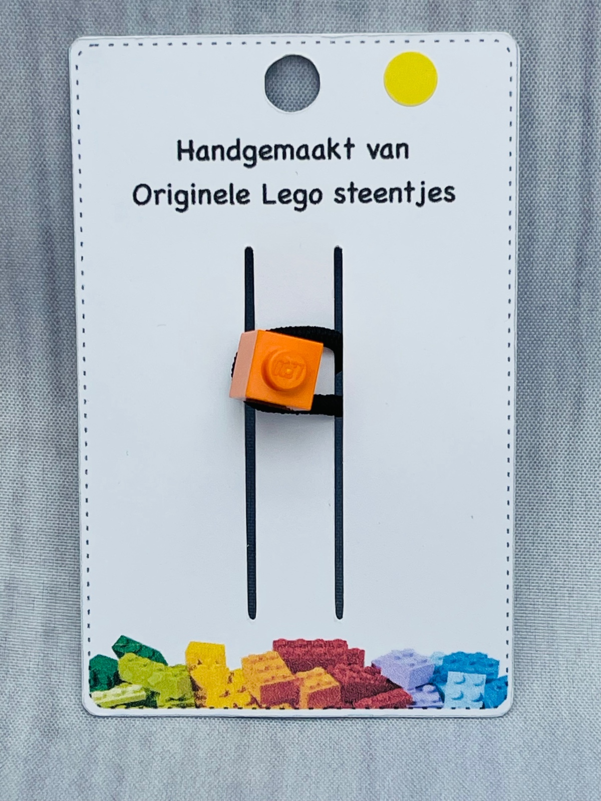 Haar elastiekjes 4daagse Nijmegen 💙💗💚🧡 1 steen 1x1