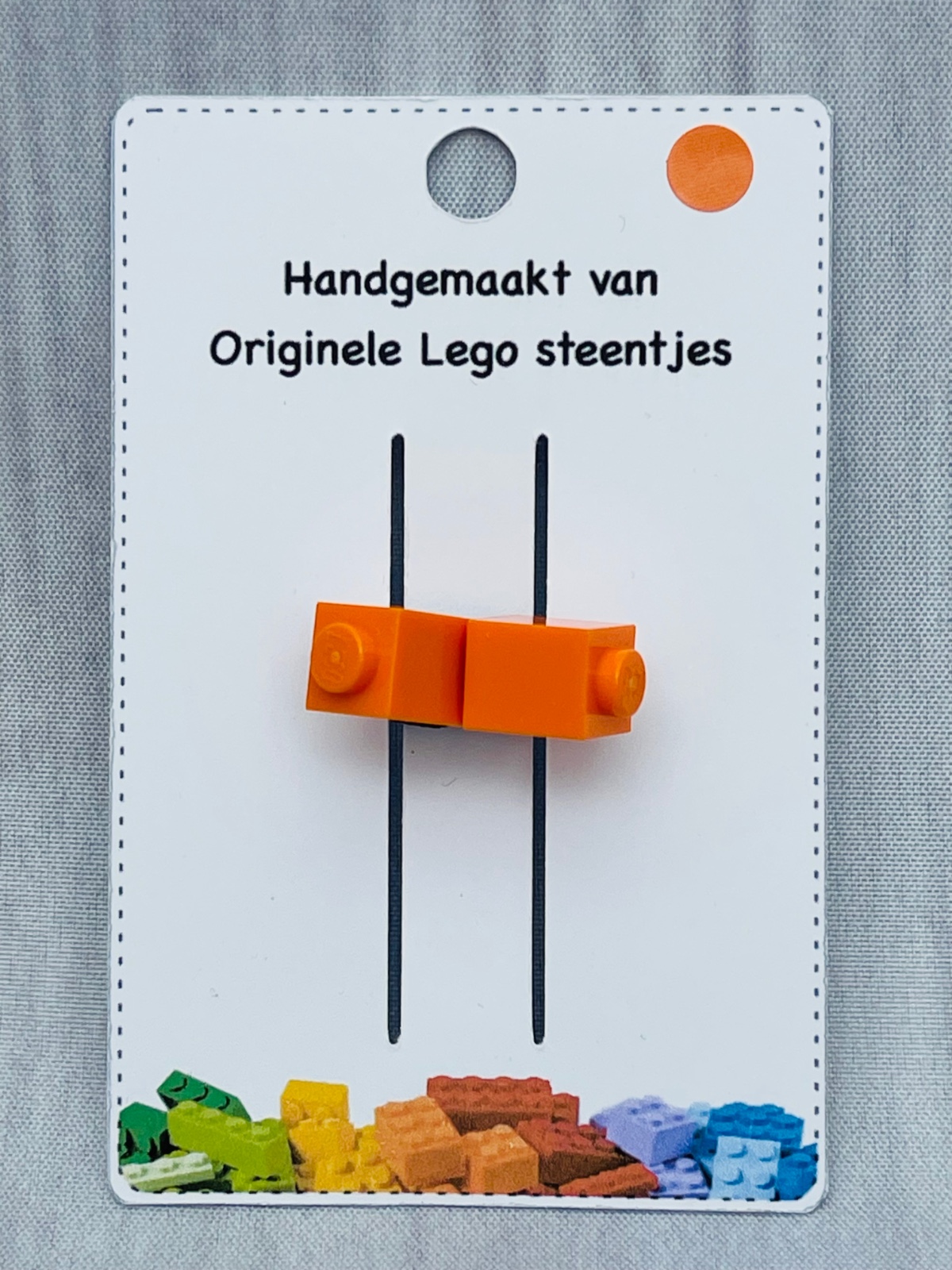 Haar elastiekjes 4daagse Nijmegen 💙💗💚🧡 2 steentjes 1x1
