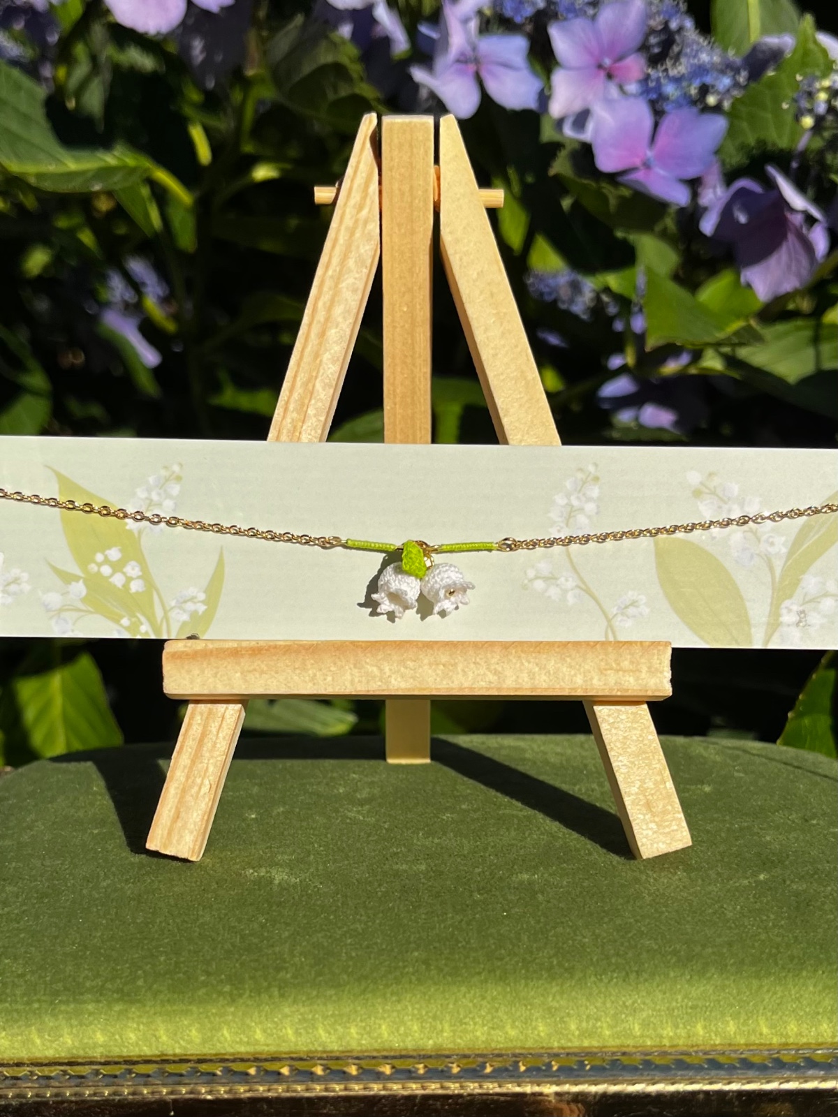 Micro gehaakte lelietje-van-dalen ketting - 138781 Micro gehaakte lelietje-van-dalen ketting