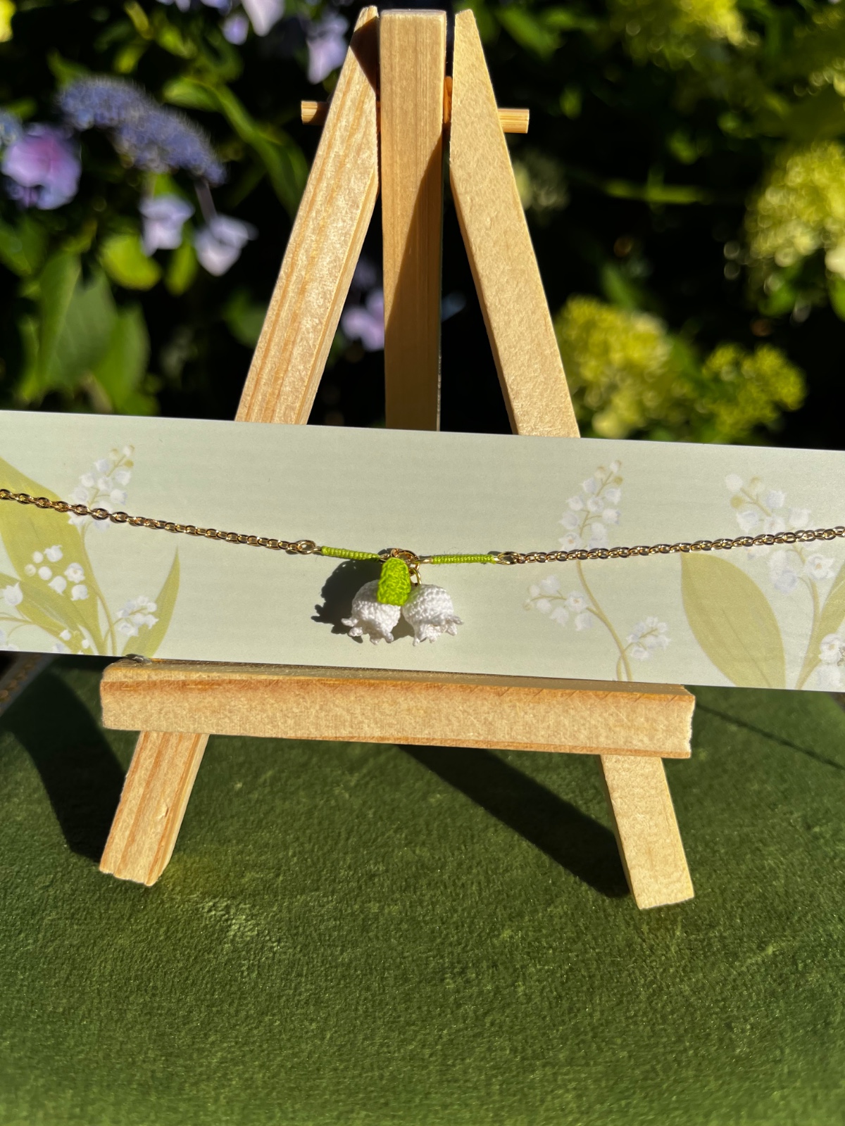 Micro gehaakte lelietje-van-dalen ketting - 138783 Micro gehaakte lelietje-van-dalen ketting
