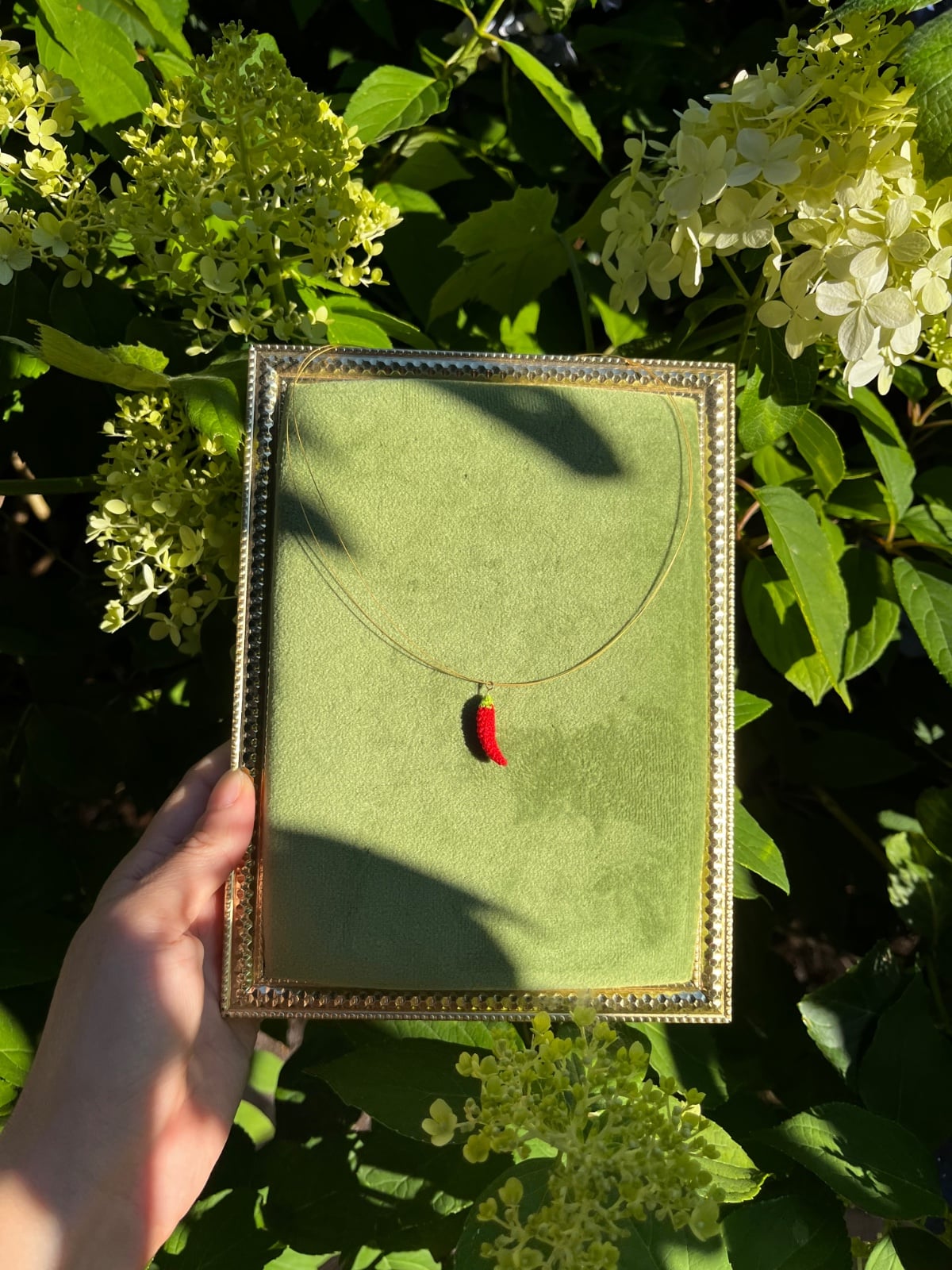 Miniatuur gehaakte chili "Naked Necklace" - 138792 Miniatuur gehaakte chili "Naked Necklace"