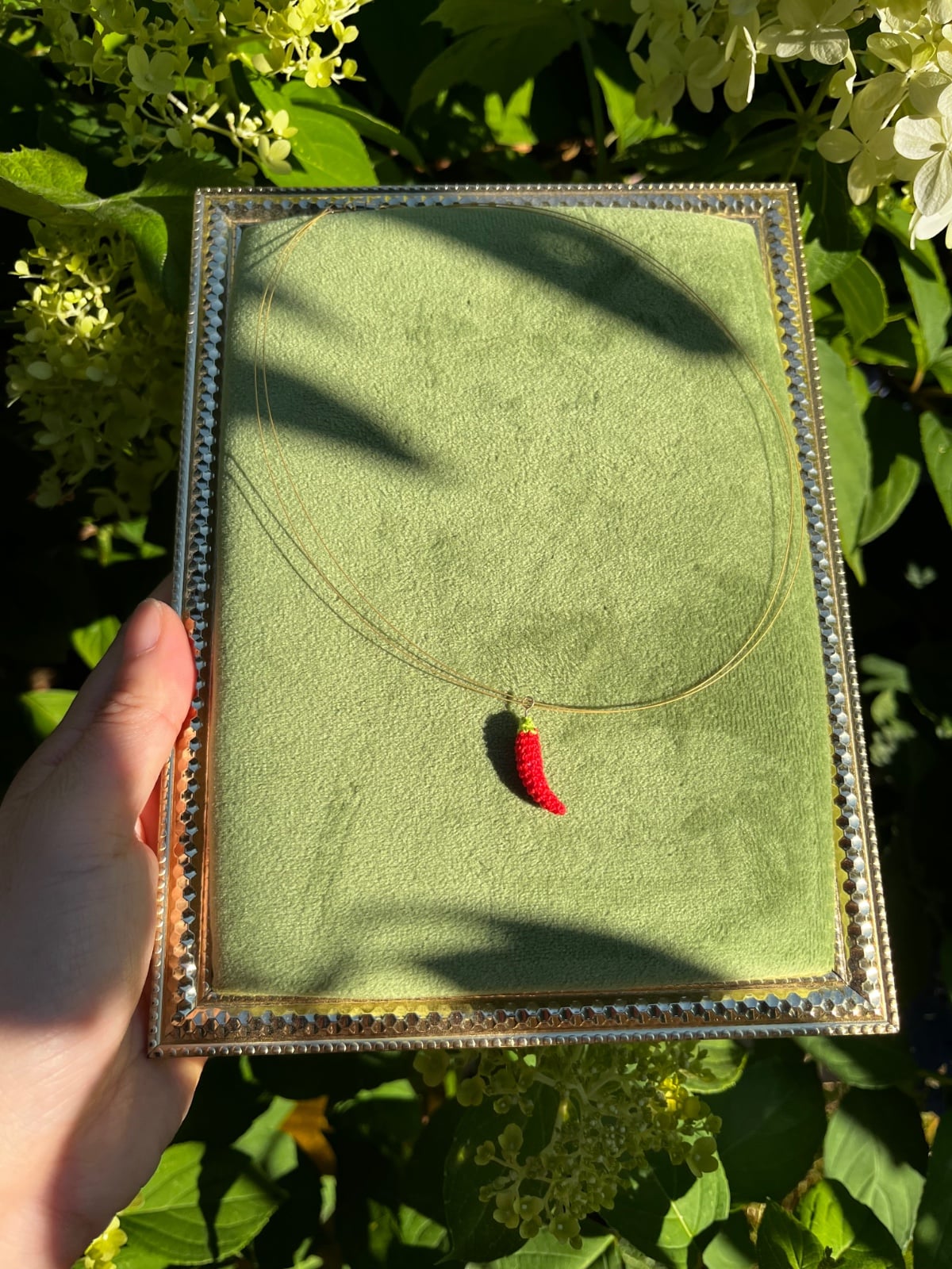 Miniatuur gehaakte chili "Naked Necklace" - 138795 Miniatuur gehaakte chili "Naked Necklace"