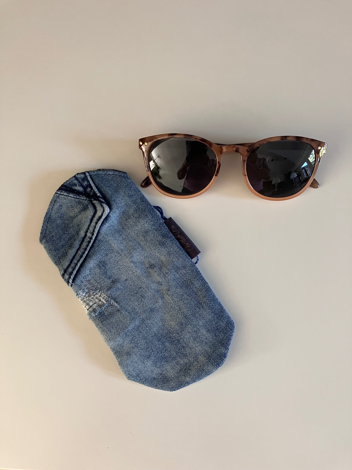 Brilhoesje denim blauw - 145569 Brilhoesje denim blauw
