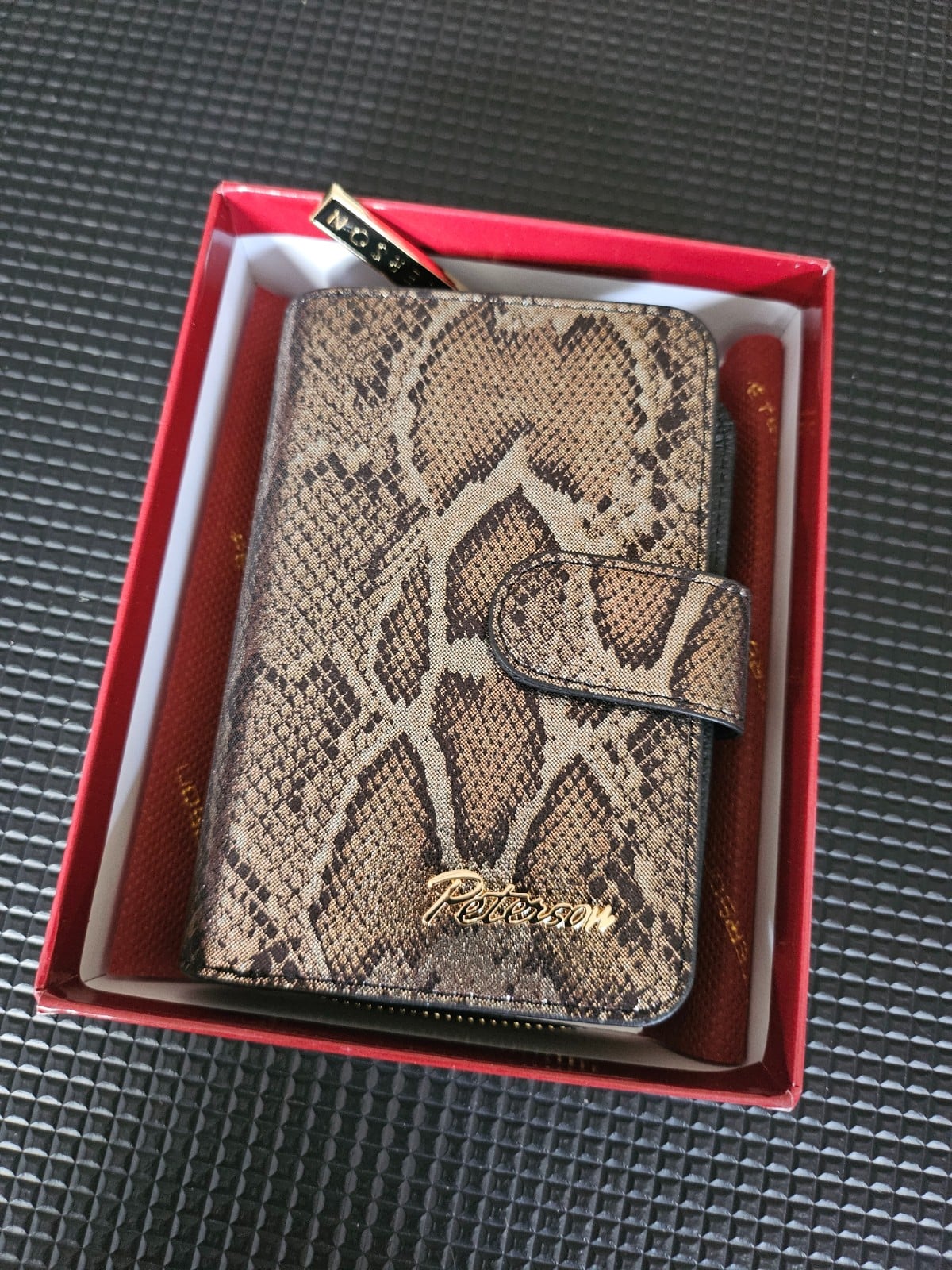Chris Peterson Amsterdam – Leren Damesportemonnee Snake Print – L… - 147267 Chris Peterson Amsterdam – Leren Damesportemonnee Snake Print – Laatste Stuk! 🐍✨