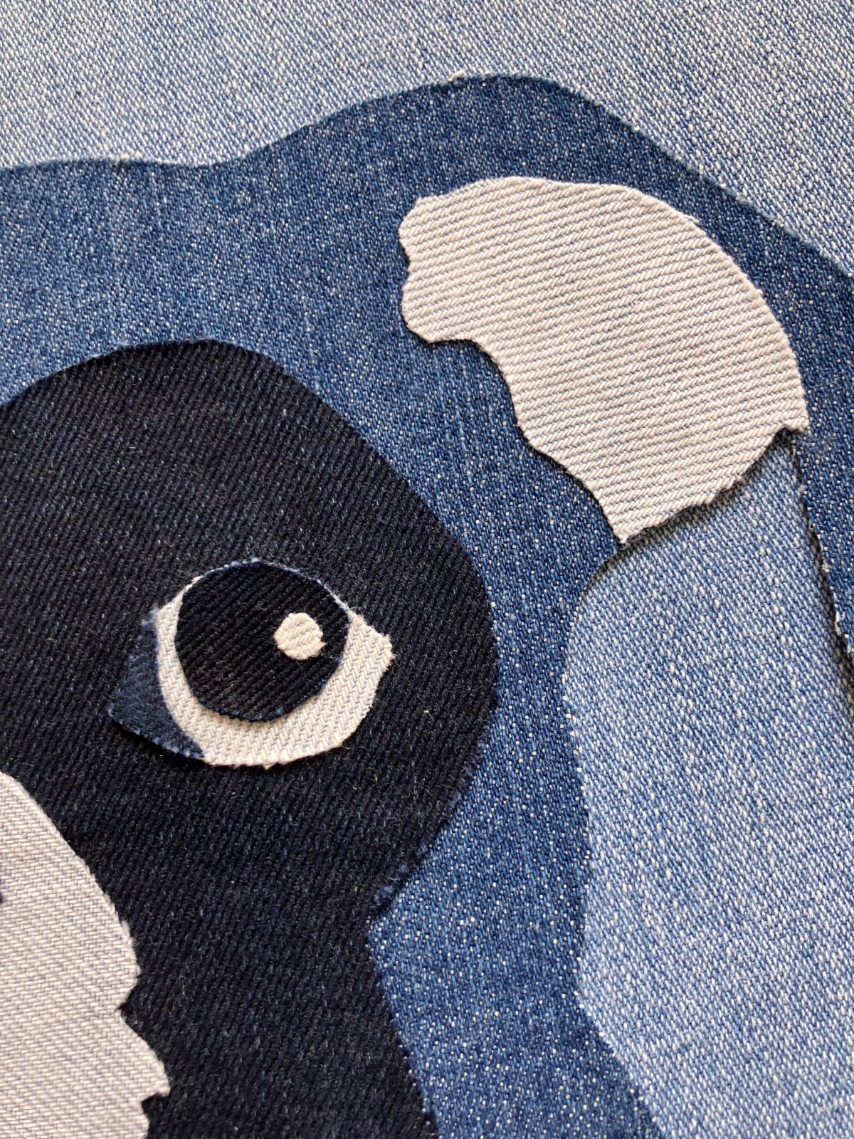 Hond denim-art 30x30cm - 147360 Hond denim-art 30x30cm