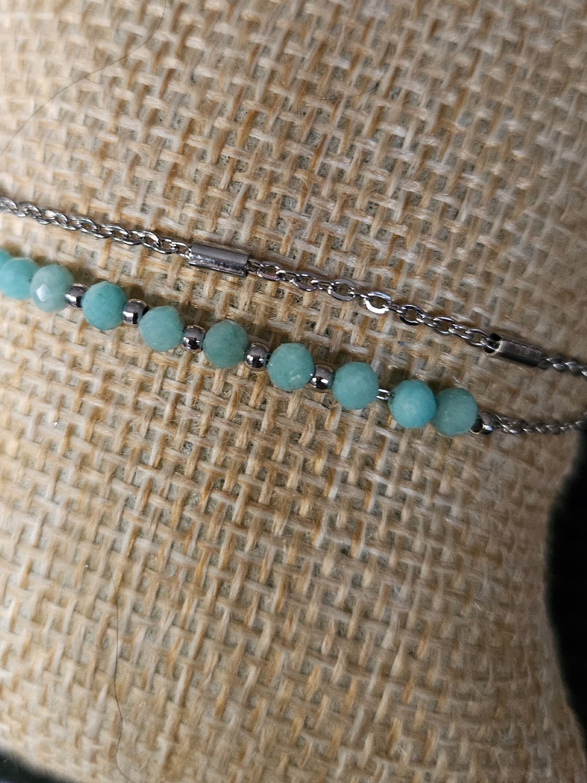 RVS Armband met Natuurlijke Amazoniet đź’Ž - 146701 RVS Armband met Natuurlijke Amazoniet đź’Ž