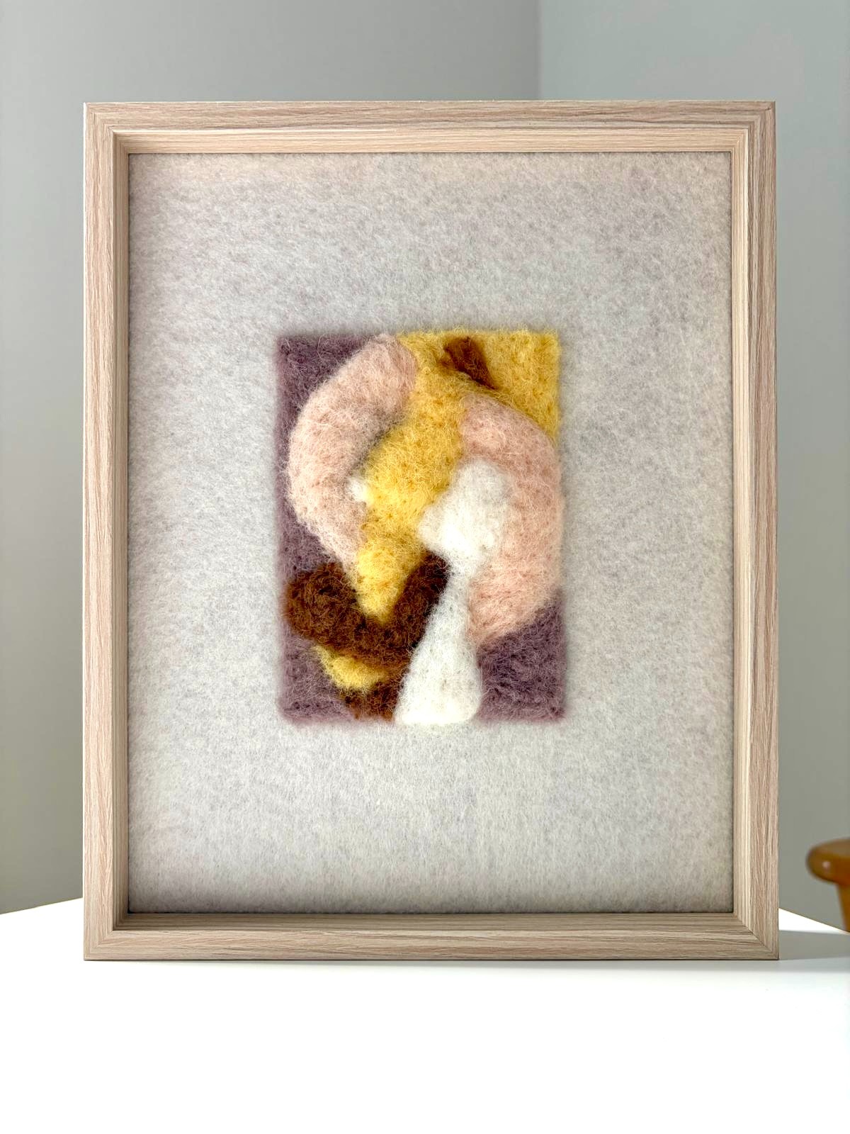 Whimsical ways I - unieke handgemaakte wanddecoratie van wol