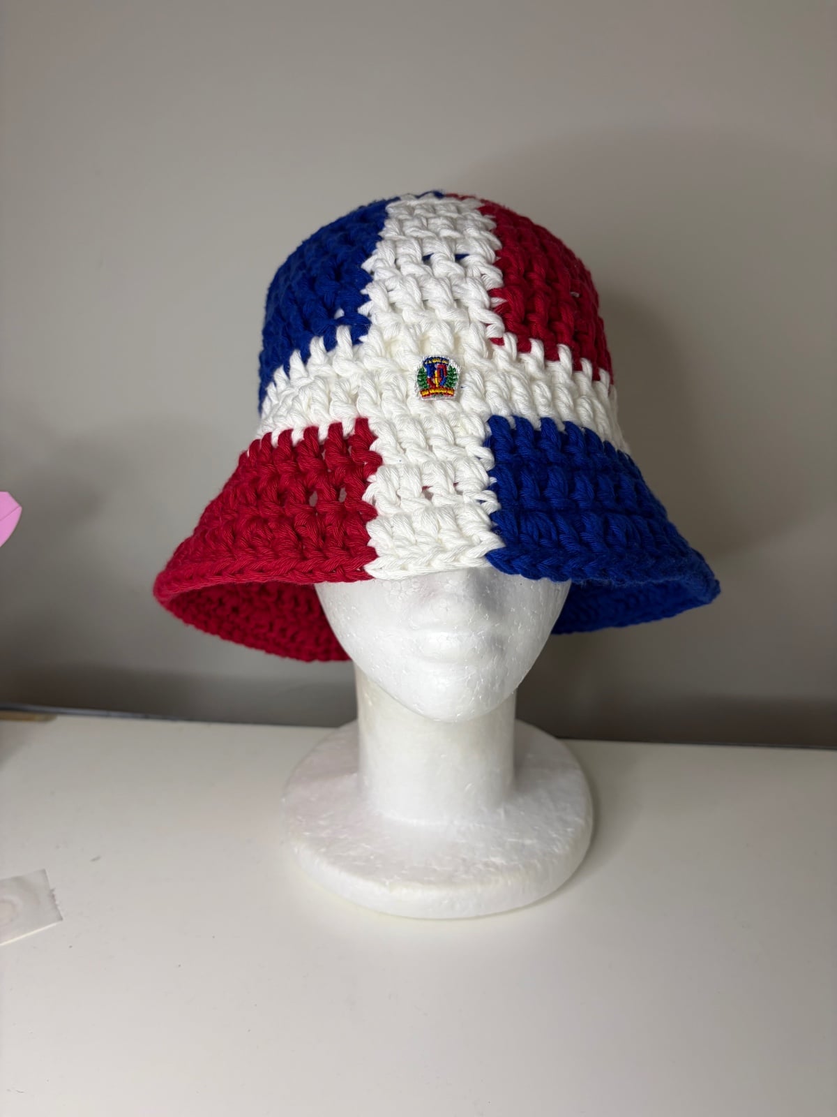 Dominicaanse Republiek Crochet classic buckethat